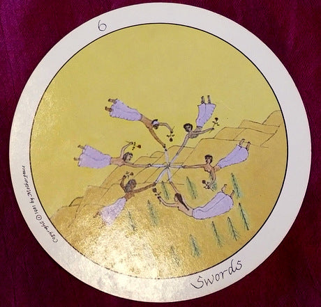 Seis de Espadas - Tarot y Té