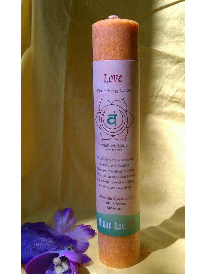 Bougie Chakra Aloha Bay "Amour"