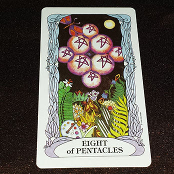 Eight of Pentacles - Tarot & Tea