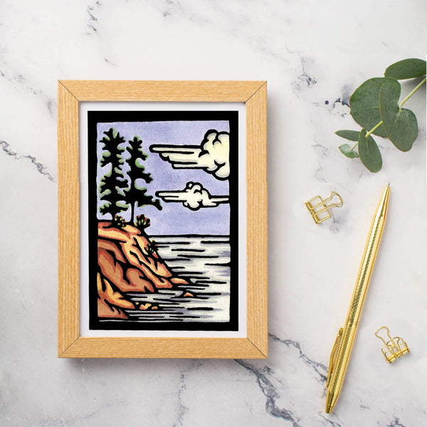 Greeting Card Rocky Shore