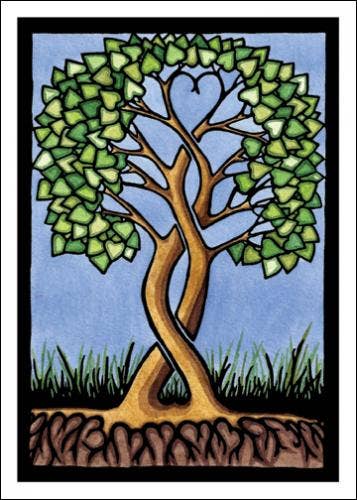 Greeting Card Together Forever Tree