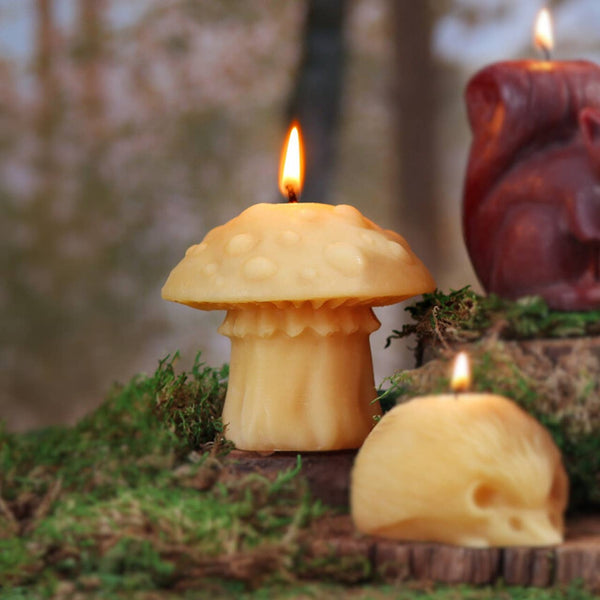 Beeswax Mushroom Candles