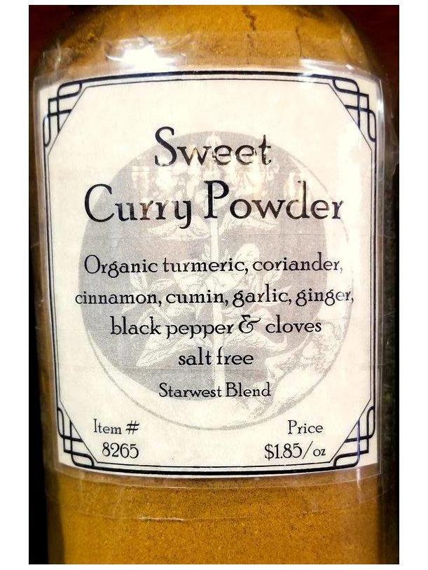Sweet Curry Powder, Organic 1oz