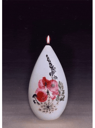 Guinevere's Candles Teardrop Flower Candle