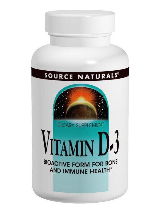 Source Naturals Vitamine D3 2000 UI 60 gélules