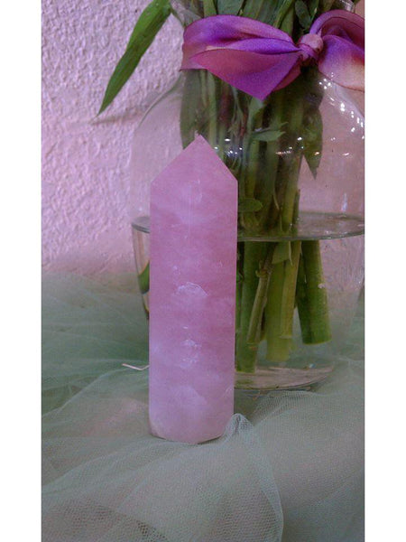 Punto de Cuarzo Rosa 4.5"